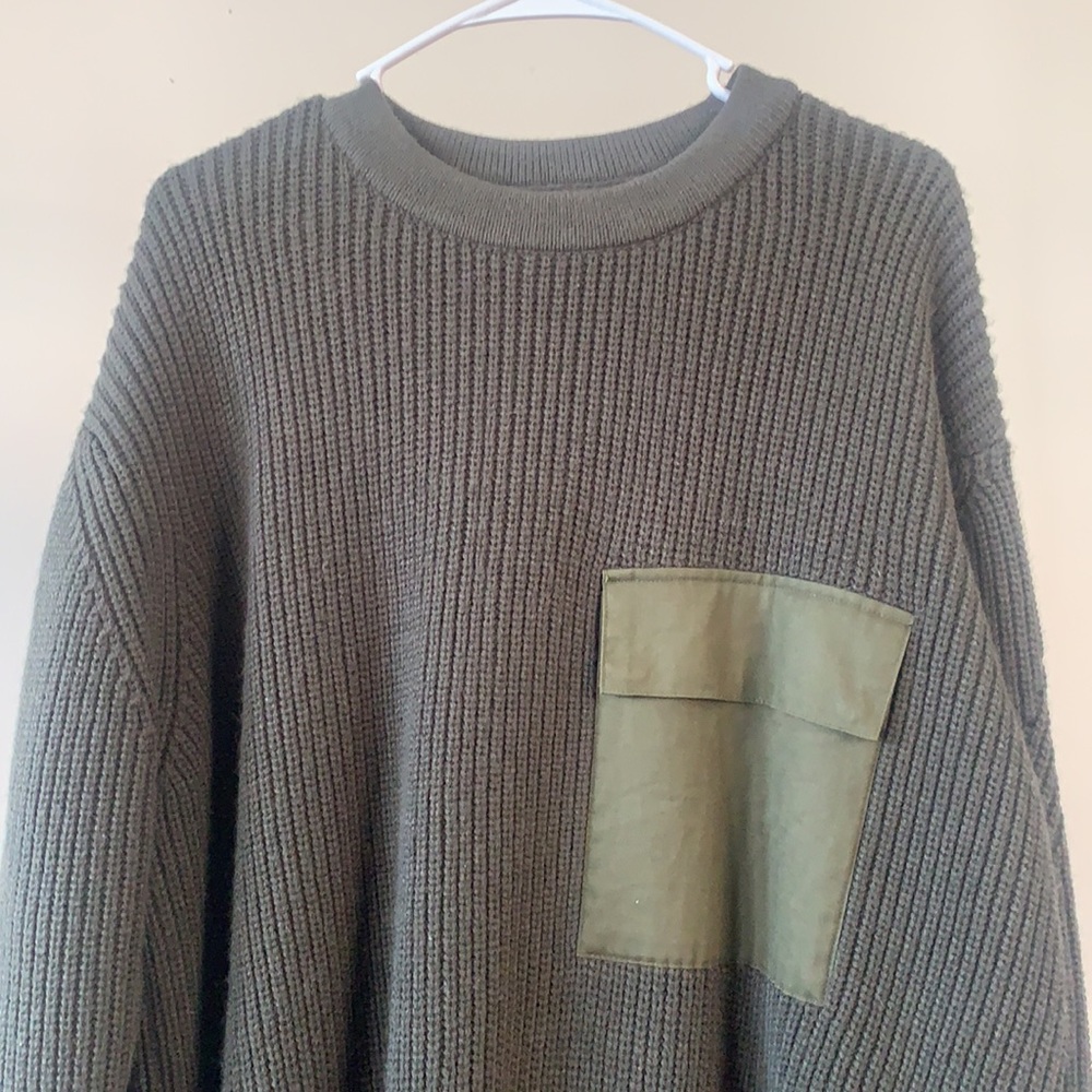 Urban Outfitters Olive Green Crewneck Sweater